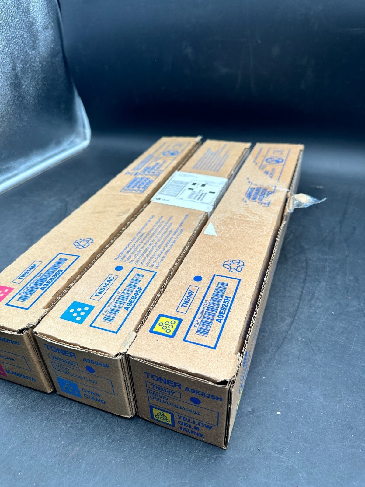 Konica Minolta toner TN514 YMC for bizhub C658/C558/C458 TN514m + TN514AC + TN51 - KLR Automation