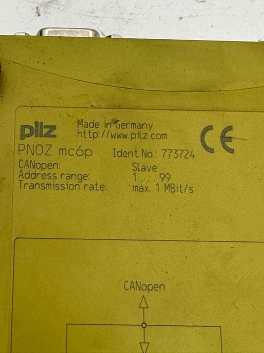 PILZ PNOZ MC6P 773724 MODULE D’EXTENSION SLAVE 1 MBIT/s