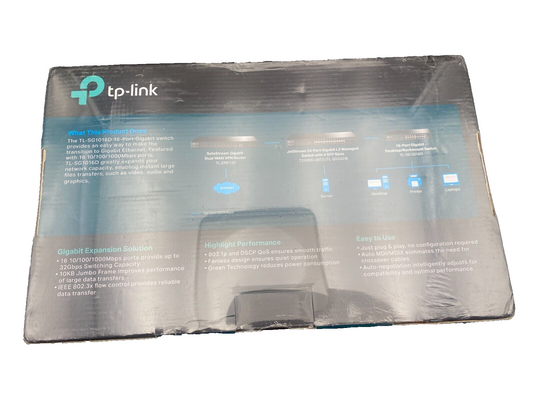 TP-LINK TL-SG1016D 16-PORT VER 7.1 GIGABIT DESKTOP/RACKMOUNT SWITCH