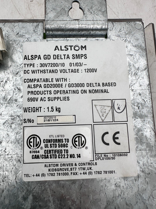 ALSTOM ALSPA GD DELTA SMPS 30V7200/10 - KLR Automation