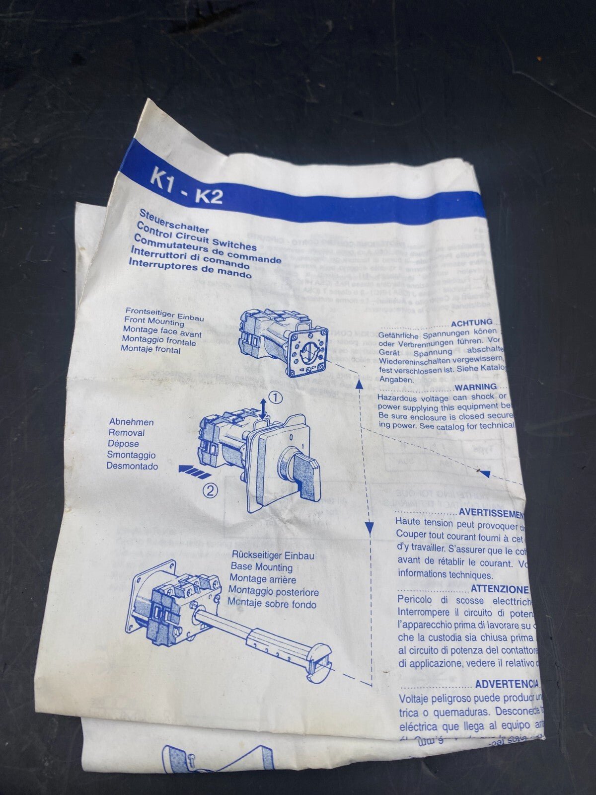 TELEMECANIQUE K1B011UC CAM SWITCHES 051352 - KLR Automation