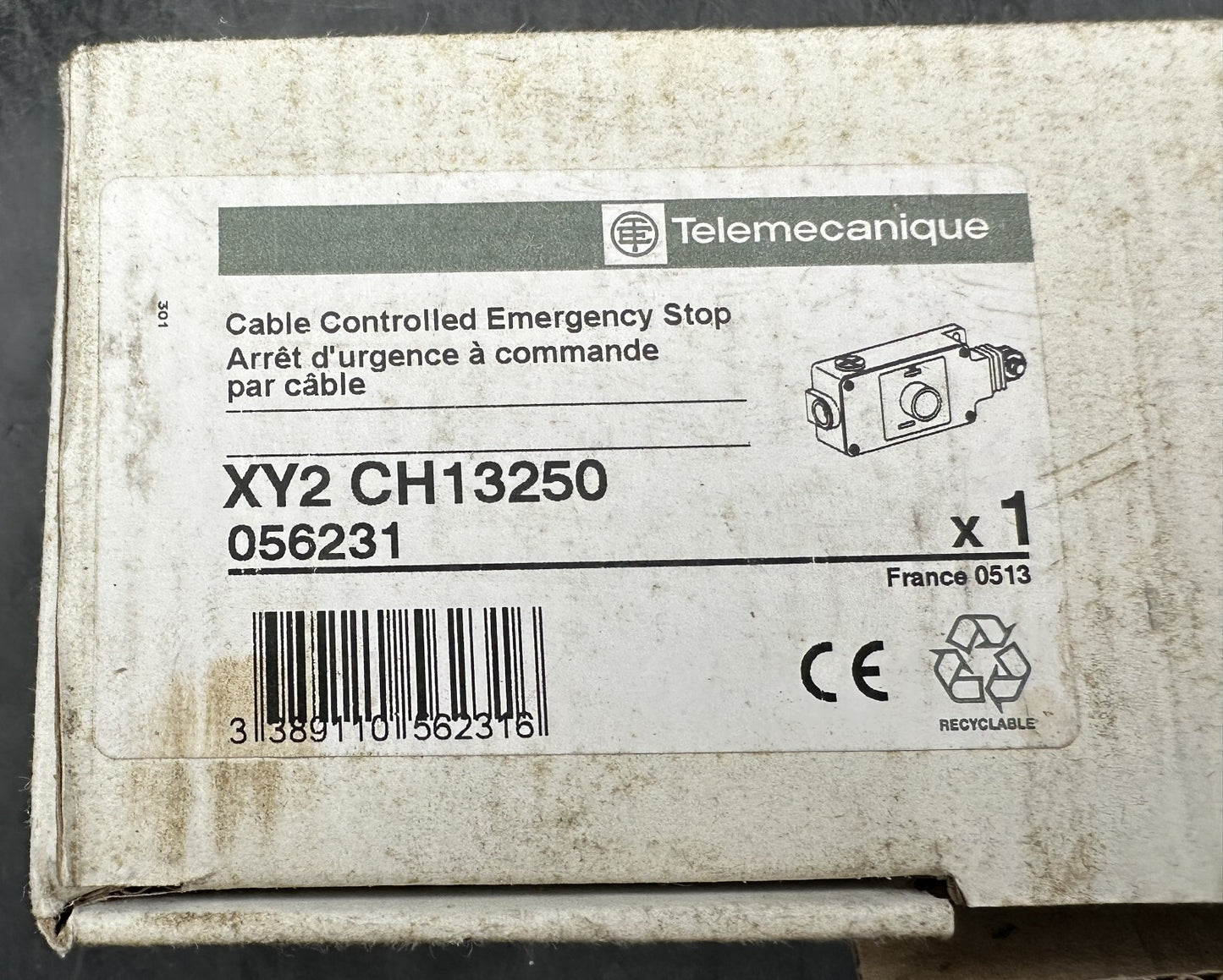 TELEMECANIQUE XY2 CH13250 056231 ARRET D'URGENCE PAR CABLE - KLR Automation