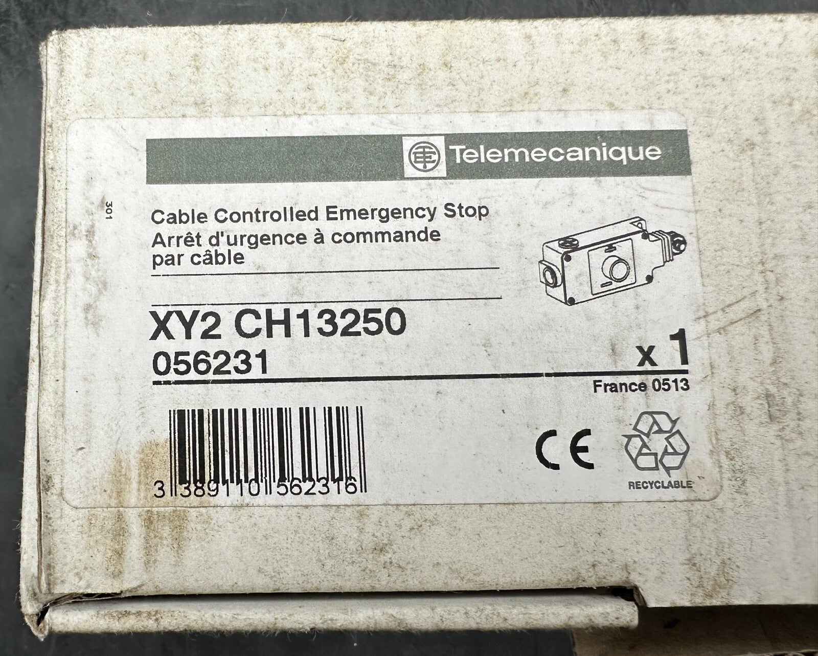 TELEMECANIQUE XY2 CH13250 056231 ARRET D'URGENCE PAR CABLE - KLR Automation
