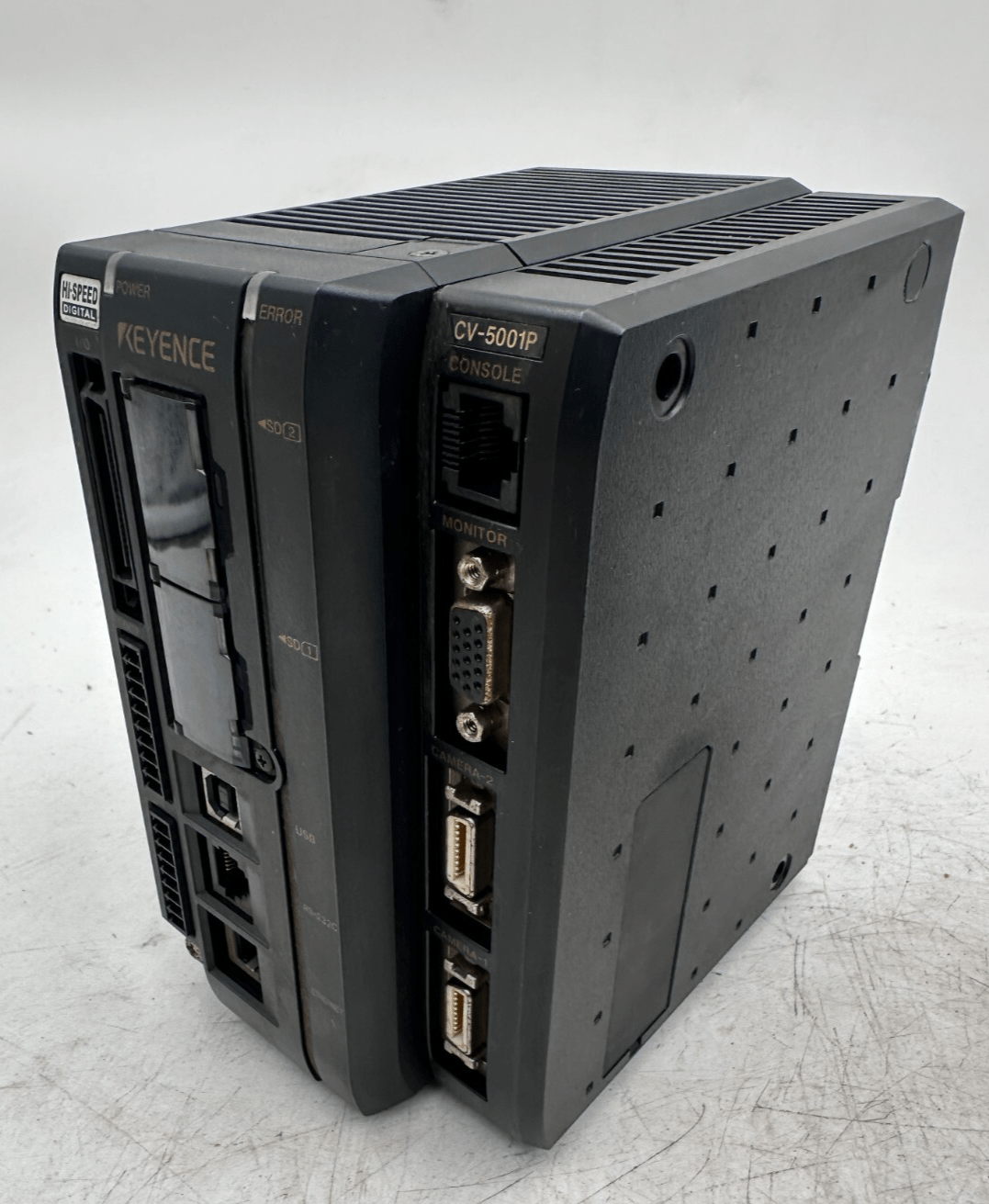 KEYENCE CV - 5001P + CA - DC21E + TELECOMMANDE + CAMERA CV - 035M CCD HI - SPEED - KLR Automation