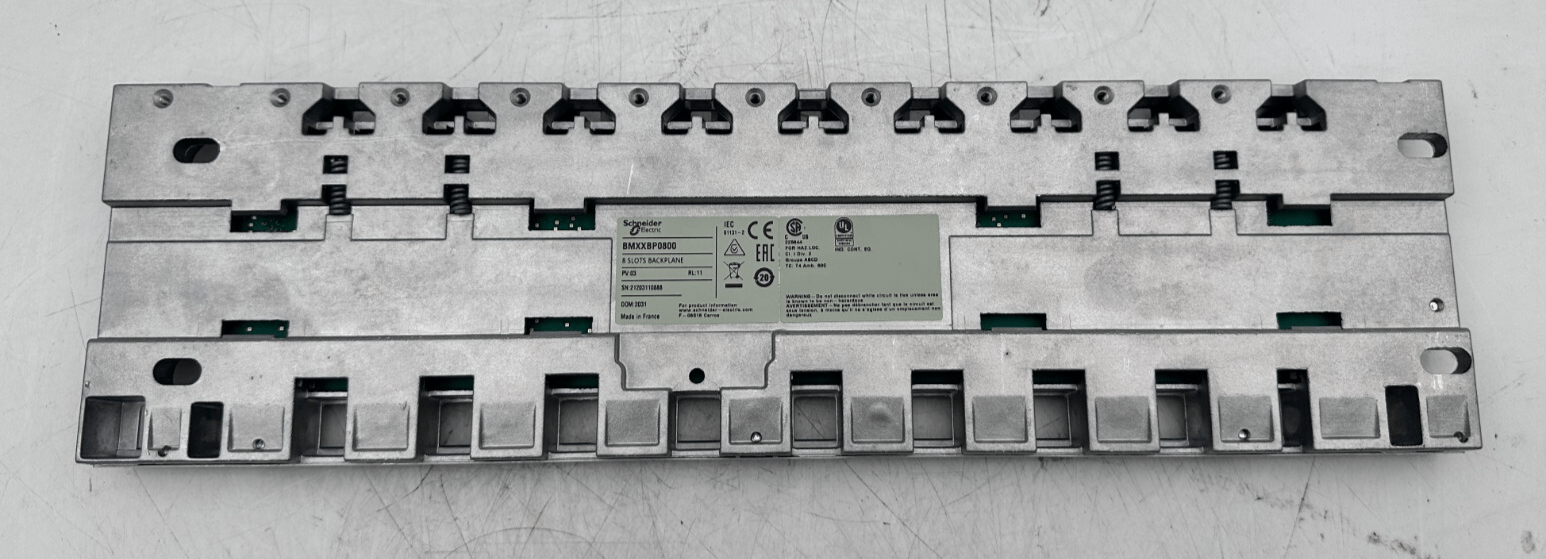 SCHNEIDER ELECTRIC BMXXBP0800 8 SLOTS BACKPLANE PV 03 RL 11 - KLR Automation