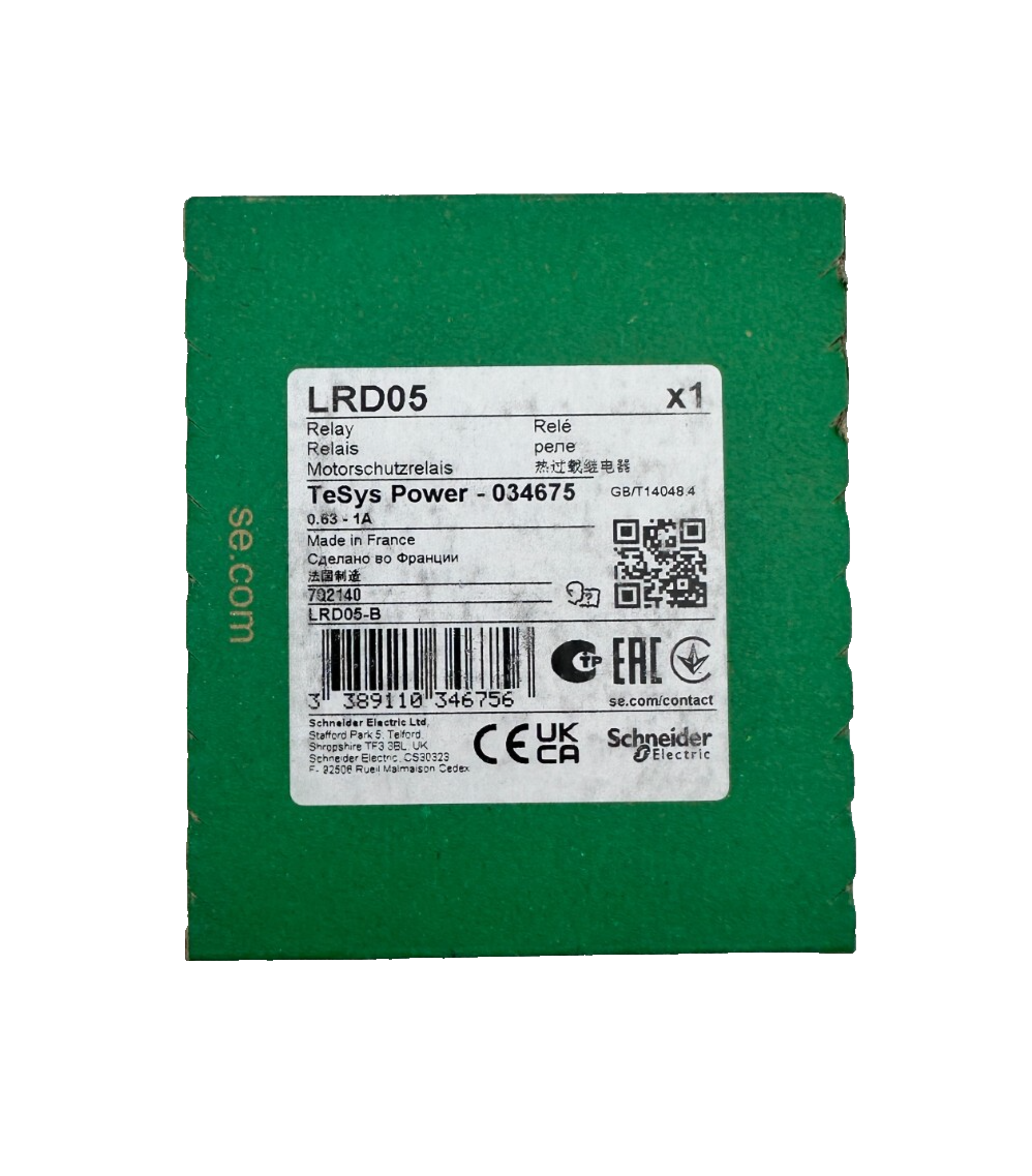 SCHNEIDER ELECTRIC LRD05 RELAIS TESYS 034675 0.63-1A x4pc