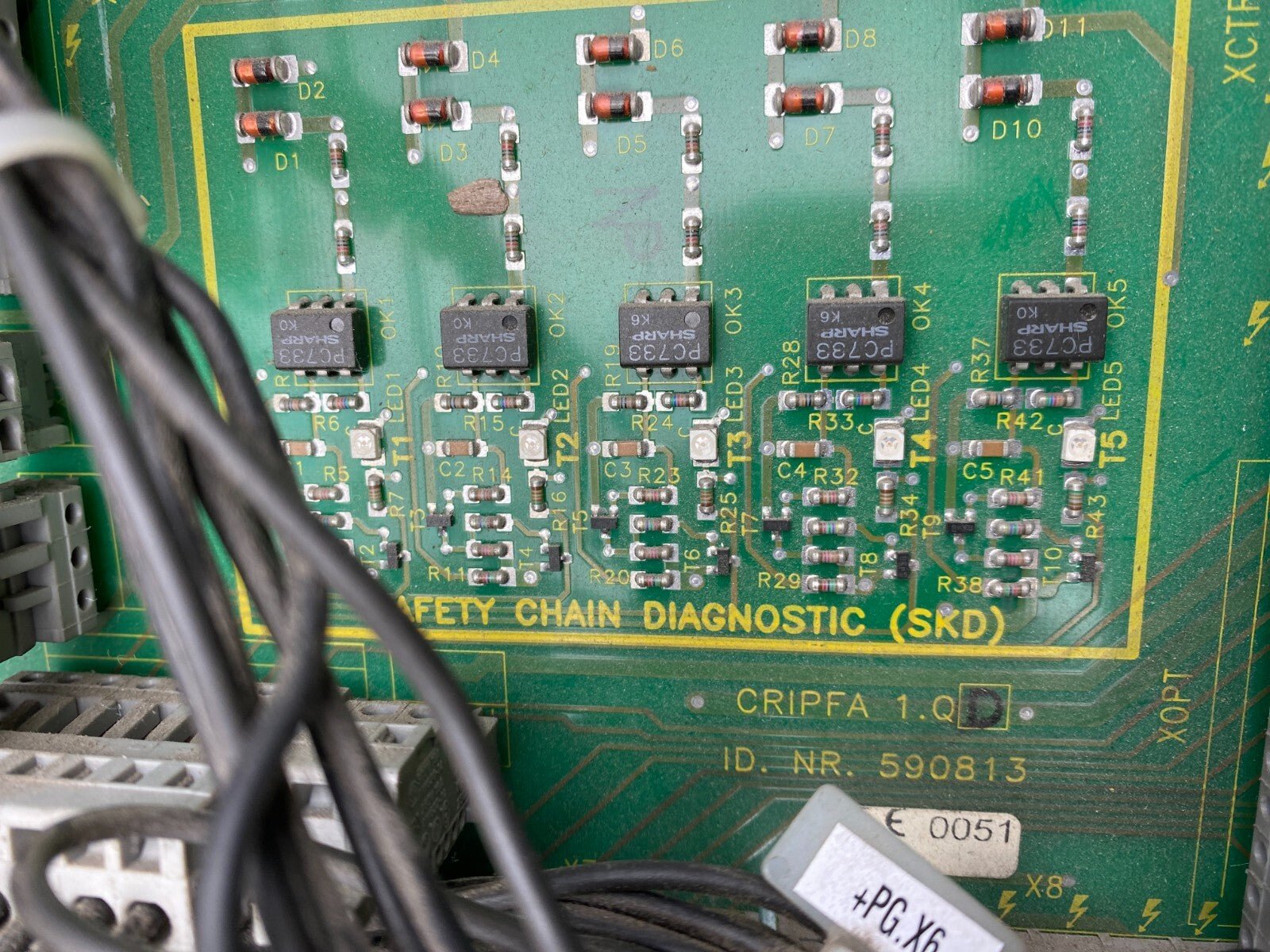 1x SCHINDLER 205178 590779 PC 268.Q + SCHINDLER 205172 1.QD 590813 CIRCUIT BOARD - KLR Automation