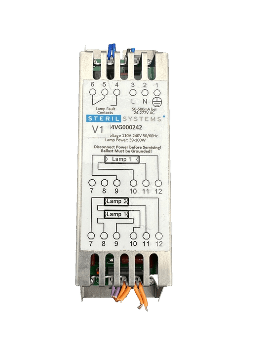 STERIL SYSTEMS 44VG000242 BALLAST 110V - 240V LAMP POWER 39 - 100W x10pc - KLR Automation