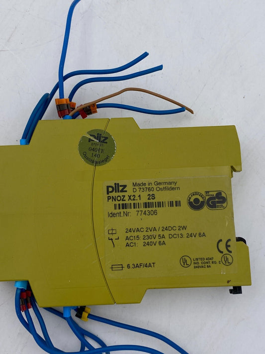PILZ safety relay PNOZ X2.1 774306 24V - KLR Automation