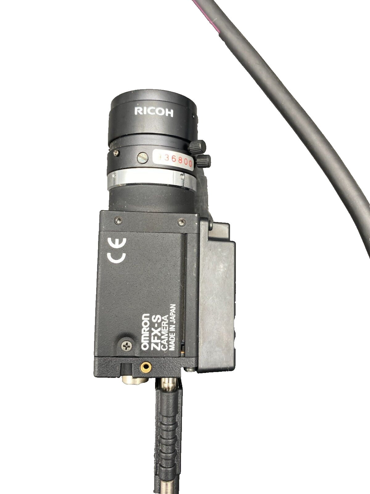 OMRON ZFX-S CAMERA +RICOH FL-HC1214-2M + ZFX-XPT2A RS-232C CABLE