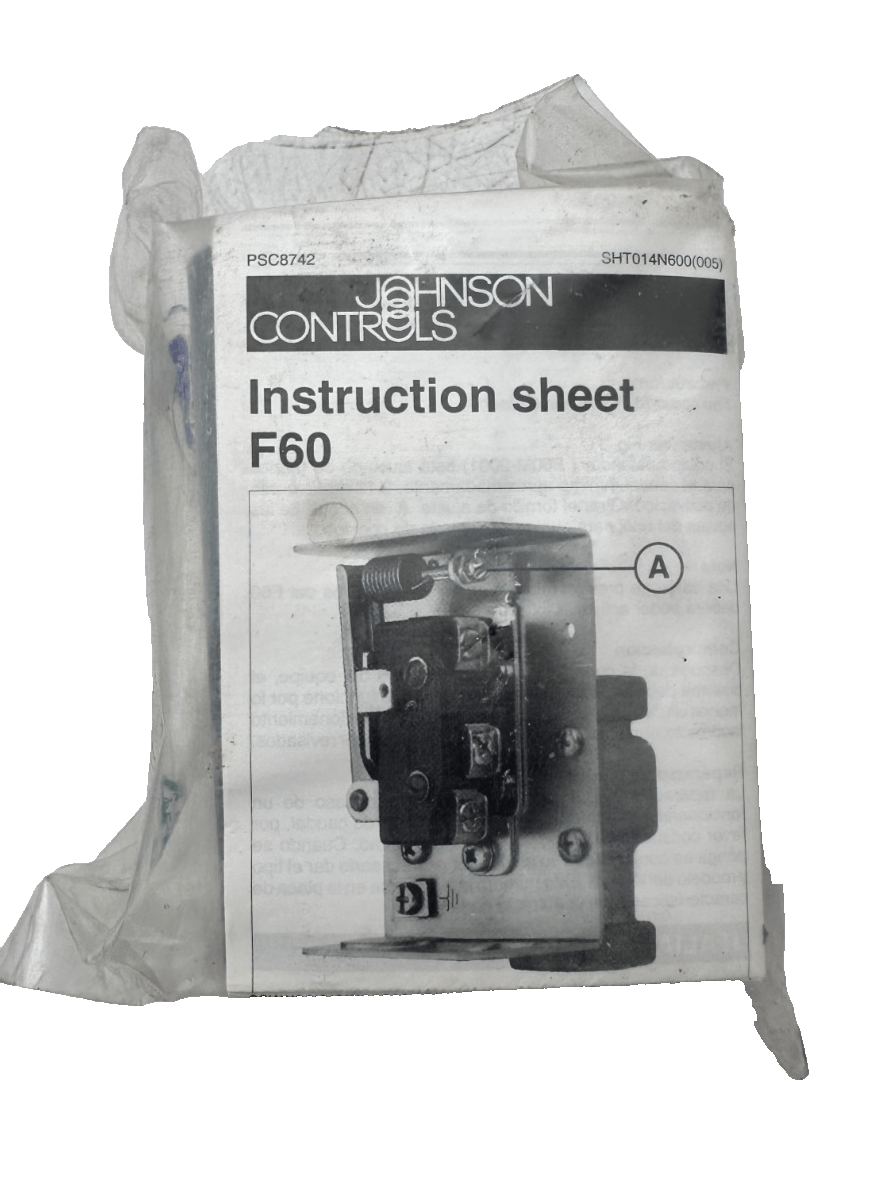 JOHNSON CONTROLS F60L - 9101 15A 220V M767600 LIQUID FLOW SWITCH - KLR Automation