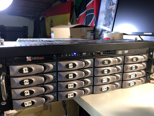 Editshare  3U Storage  Server 16 X 500Gb With Dongle