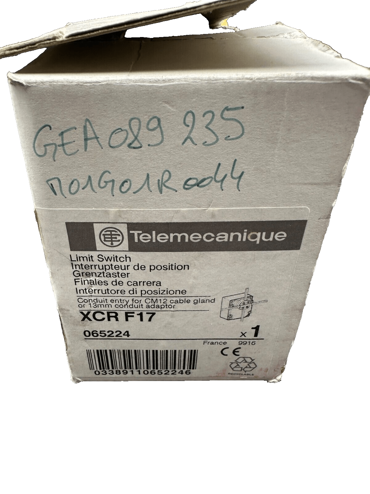 TELEMECANIQUE XCRF17 065224 INTERRUPTEUR DE POSITION - KLR Automation