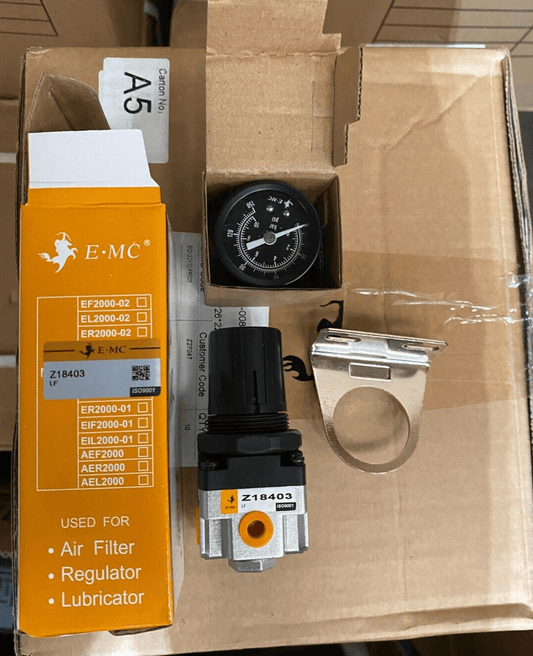 EMC ER2000 - 025 ER2000 Z18403 REGULATEUR DE PRESSION 1/4" BSP + MANOMETRE x4pc - KLR Automation