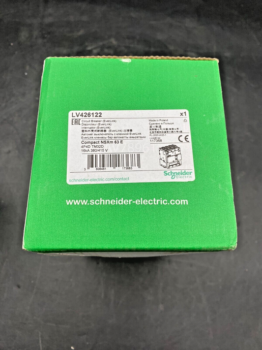 NEW SCHNEIDER ELECTRIC LV426122 CIRCUIT BREAKER
