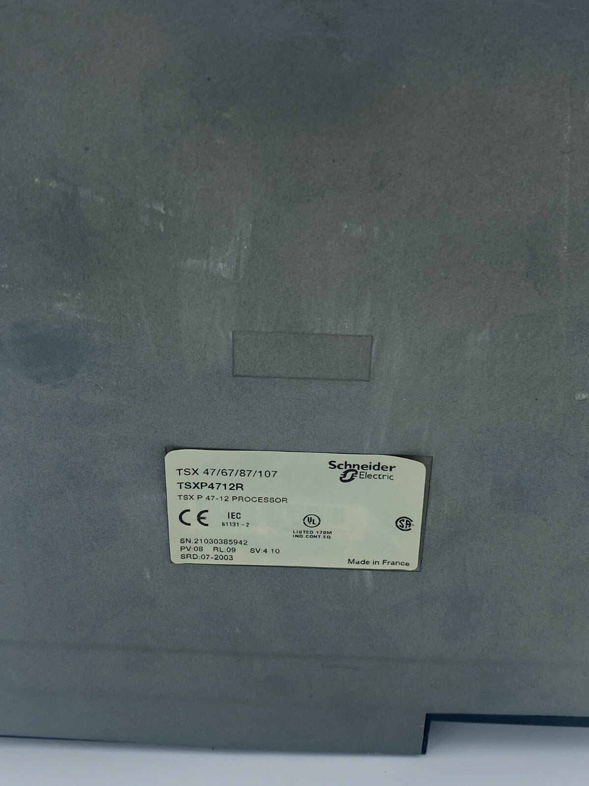 TELEMECANIQUE - TSXP4712 Processeur TSXP4712R TSX P 47-12 TSX 47/67/87/107
