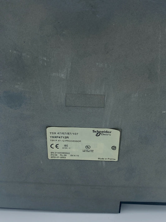 TELEMECANIQUE - TSXP4712 Processeur TSXP4712R TSX P 47-12 TSX 47/67/87/107
