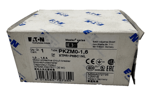 EATON MOELLER PKZM0 - 1.6 XTPR1P6BC1NL DISJONCTEUR MOTEUR x3pc - KLR Automation