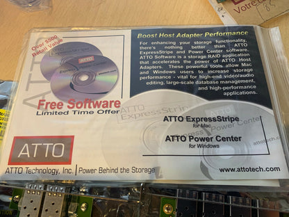 ATTO Celerity FC-22XH Storage Adapter CTFC-22XH-000 Fibre channel+ lsi 7204ep