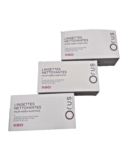 ORUS LINGETTES NETTOIYANTES POUR AIDES AUDITIVES x3 - KLR Automation