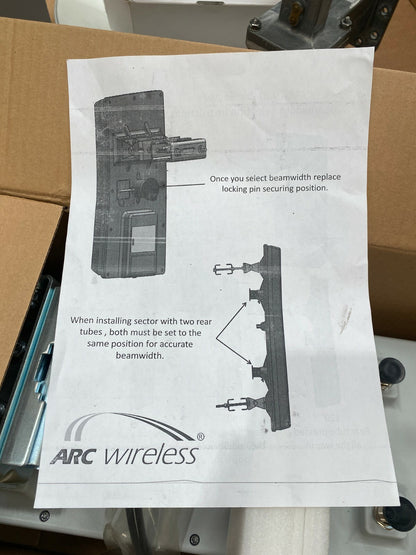 ARC Wireless ARC - VS2418SD1 ARCFlex18 - 16dBi 2.4GHz DP VariableSector VS2418 - KLR Automation