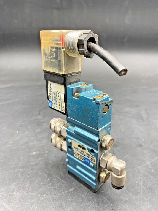 MAC 411A-C0A-DM-DDFJ-1JD + DMB-DDFJ-1JD 24VDC SOLENOID VALVE
