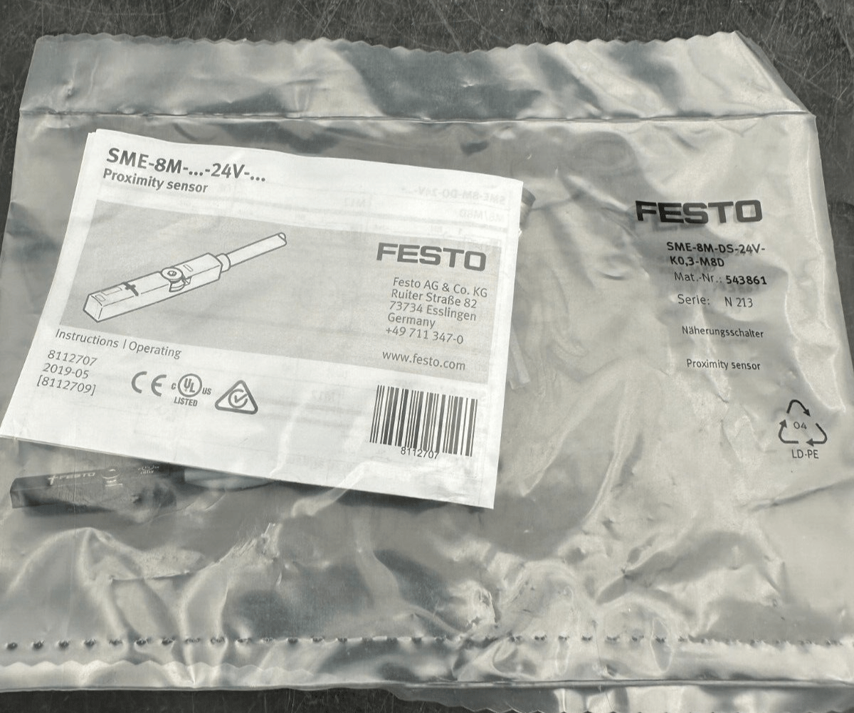 FESTO LOT DE 6 CAPTEURS DE PROXIMITE 574334 543862 543861 - KLR Automation