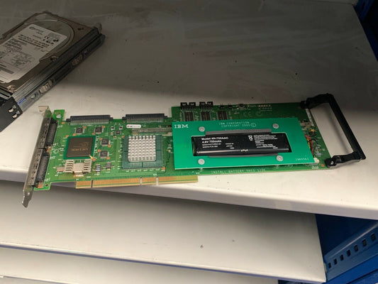 IBM ServeRaid 4Mx Dual Channel U160 SCSI Storage Controller Card Battery 06P5737 - KLR Automation