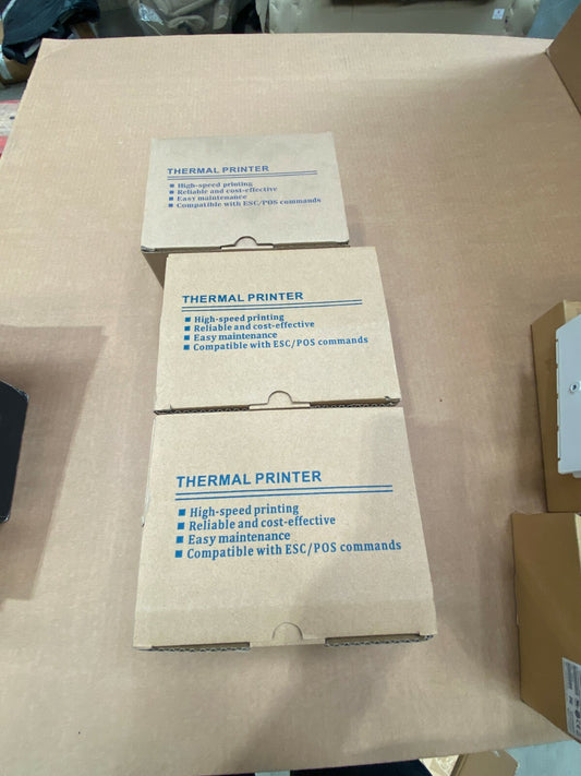 Lot 3pc x  58mm Thermal Receipt Printer ZJ-5890K ESC/POS USB Port Cable Power