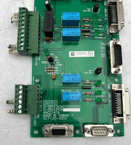 GENTEC D - DRV1.SCH D - DRV1.PCB 4NCC147A - KLR Automation