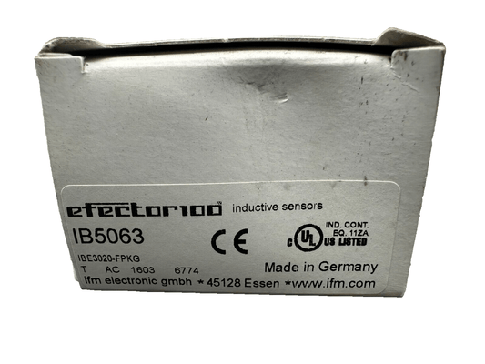 IFM IB5063 IBE3020 - FPKG INDUCTIVE SENSOR x1pc - KLR Automation