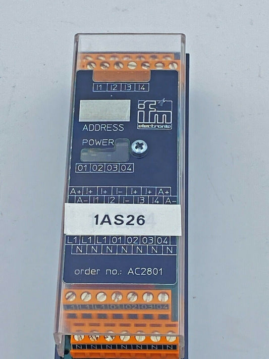 Efector AC2801 Input Output Connector Module 4DI/4DO R ST d45127 Led Green - KLR Automation