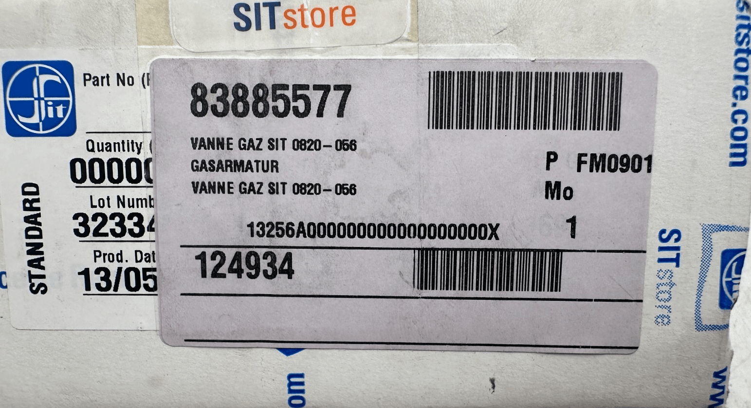 DE DIETRICH 83885577 SIT 820 NOVA VANNE GAZ - KLR Automation