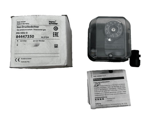 KROM SCHRODER DG 50U - 3 84447350 GAS PRESSURE SWITCH 2.5mbar - KLR Automation