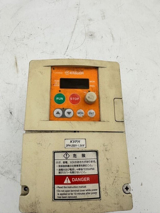 1pc x KASUGA KVFH215E TRANSISTOR INVERTER 3PH - 200V - 1.5Kw 98DAR42214MY1 - KLR Automation