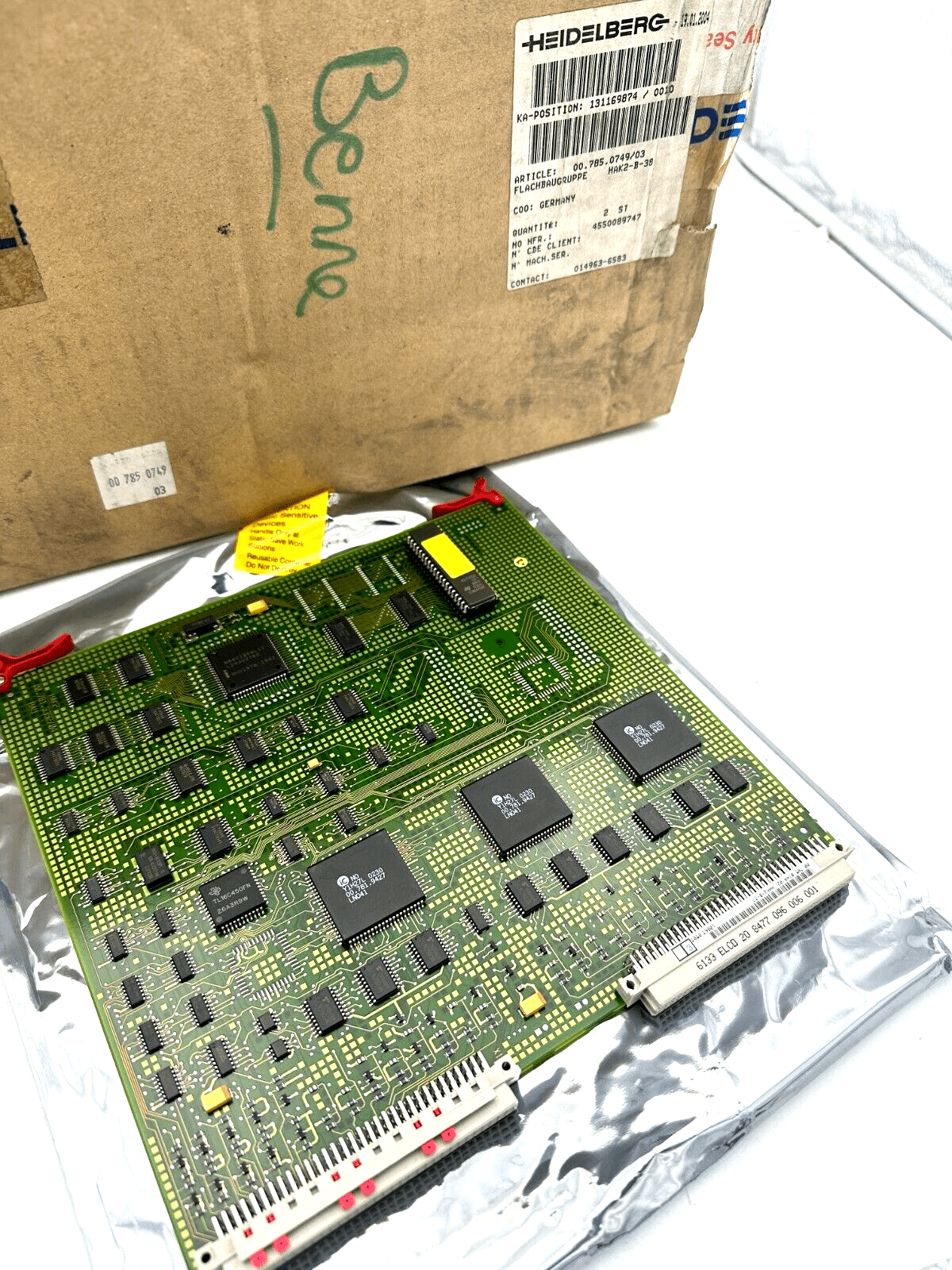 HEIDELBERG Printed Circuit Board 00.785.0749/02 HAK2 - B - 37 - KLR Automation