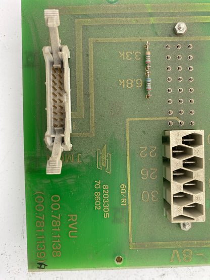1pc x HEIDELBERG RVU HDM 00.781.1138 (00.781.1139) PRINT BOARD ELCO 233282
