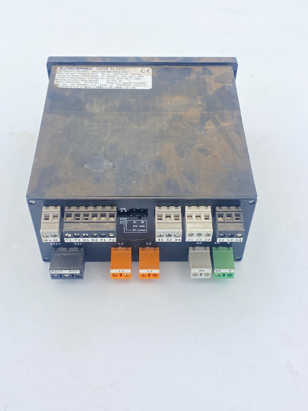 SOCOMEC Insulation Monitoring Device ISOM AL390C Art. No: 47339612 AL390 - KLR Automation