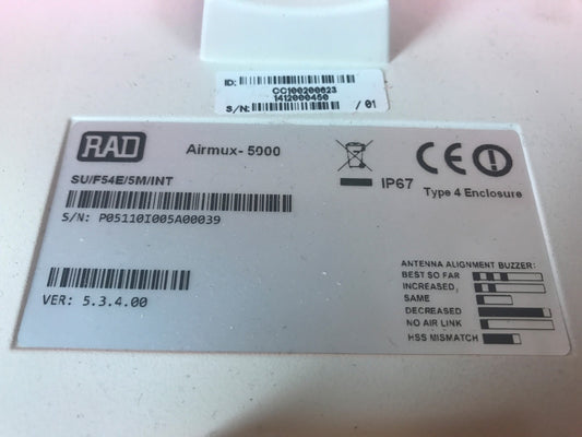 RAD AIRMUX 5000 SU/F54E/5M/INT Radwin Radio Wifi 5,4Ghz - KLR Automation