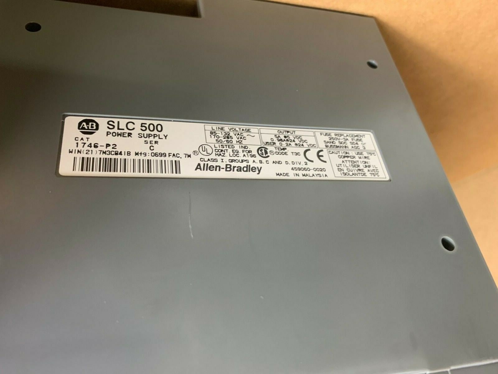Allen Bradley SLC 500 Rack 1746 - A7 1746 - P2 1747 - L542 1747 - SN + 5 x 1746 - IB16 - KLR Automation