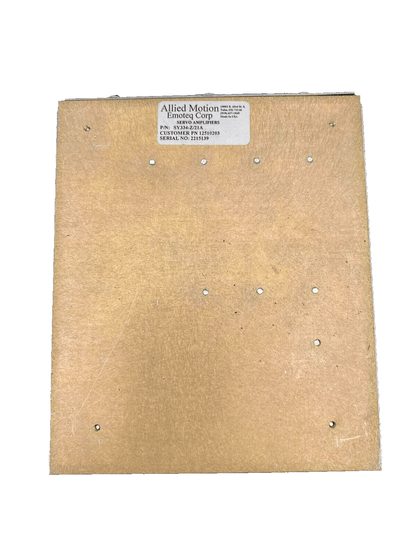 ALLIED MOTION SY334 - Z/21A SERVO AMPLIFIER - KLR Automation