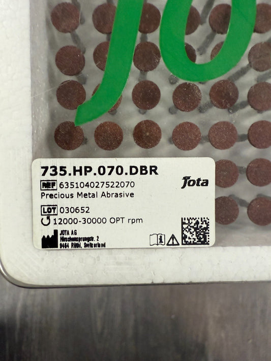 Polissoir dentaire 735.HP.070.DBR – Lot 100 Jota Swiss Dental - KLR Automation