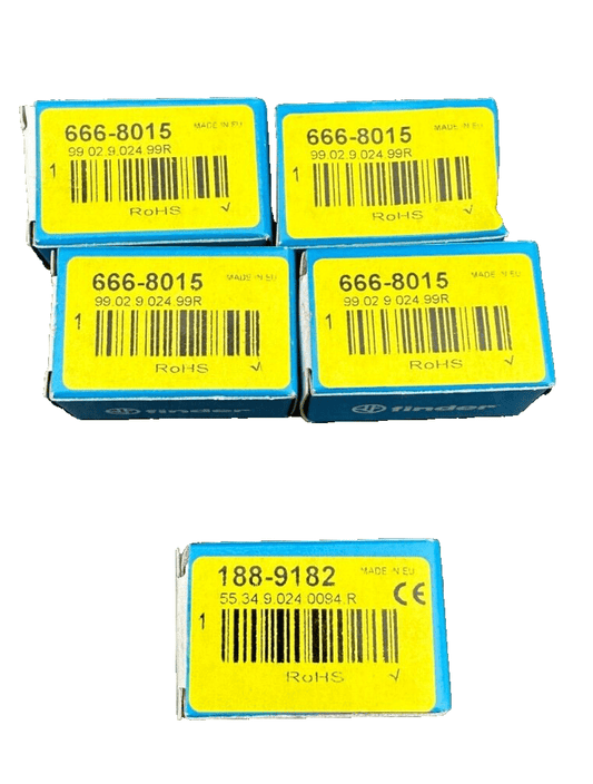 FINDER 99.02.9.024.99 RELAY x4pc + 55.34.9.024.0094 RELAY - KLR Automation