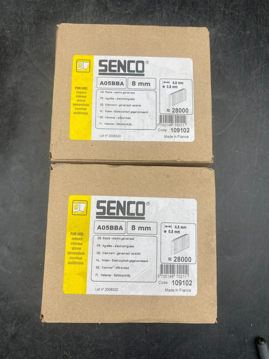SENCO A05BBA 8mm AGRAFES ELECTROZINGUEES 28000pcs x1pc - KLR Automation
