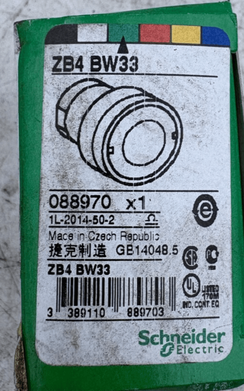 SCHNEIDER ELECTRIC ZB4 BW33 088970 x1 - KLR Automation