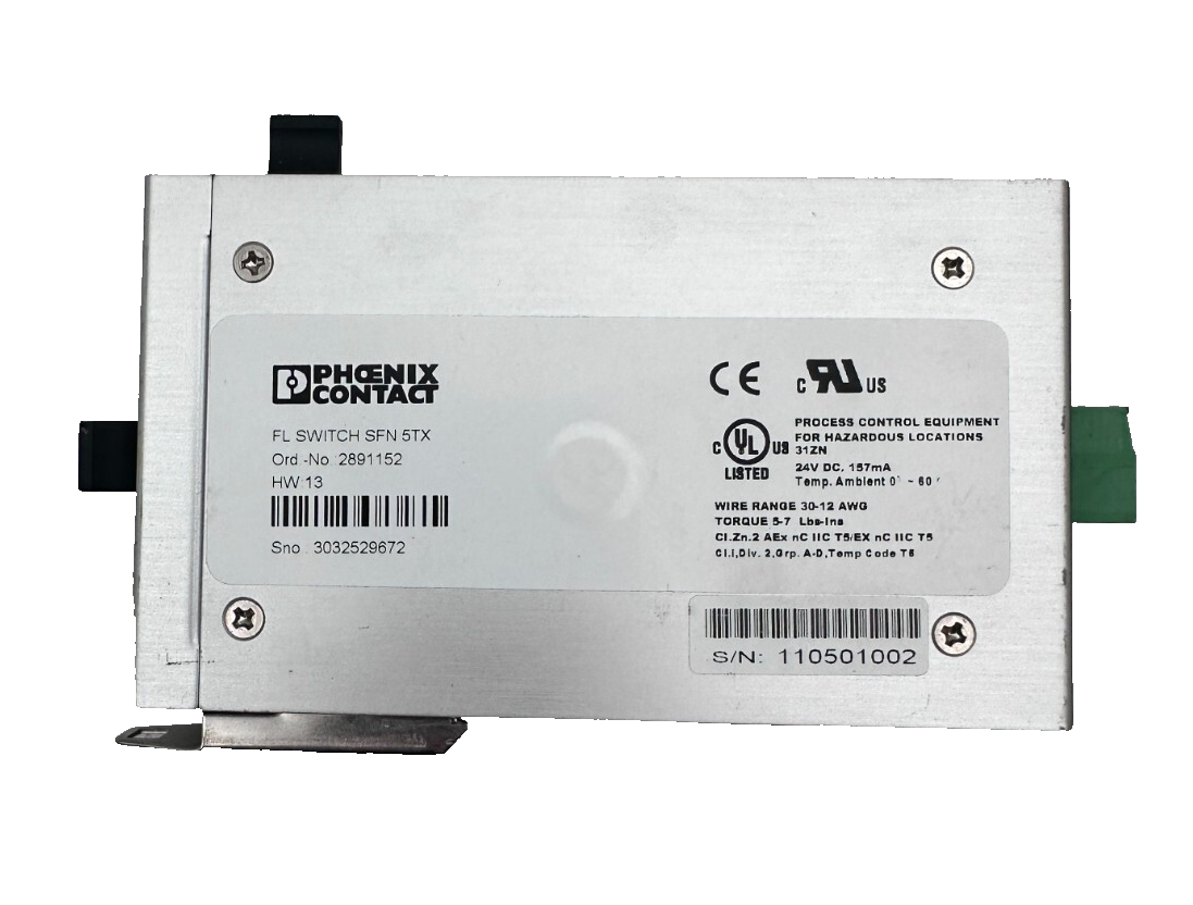 PHOENIX CONTACT 2891152 FL SWITCH SFN 5TX HW : 13