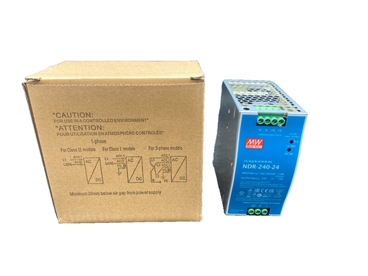 MEANWELL NDR-240-24 100-240VAC 2.8A POWER SUPPLY