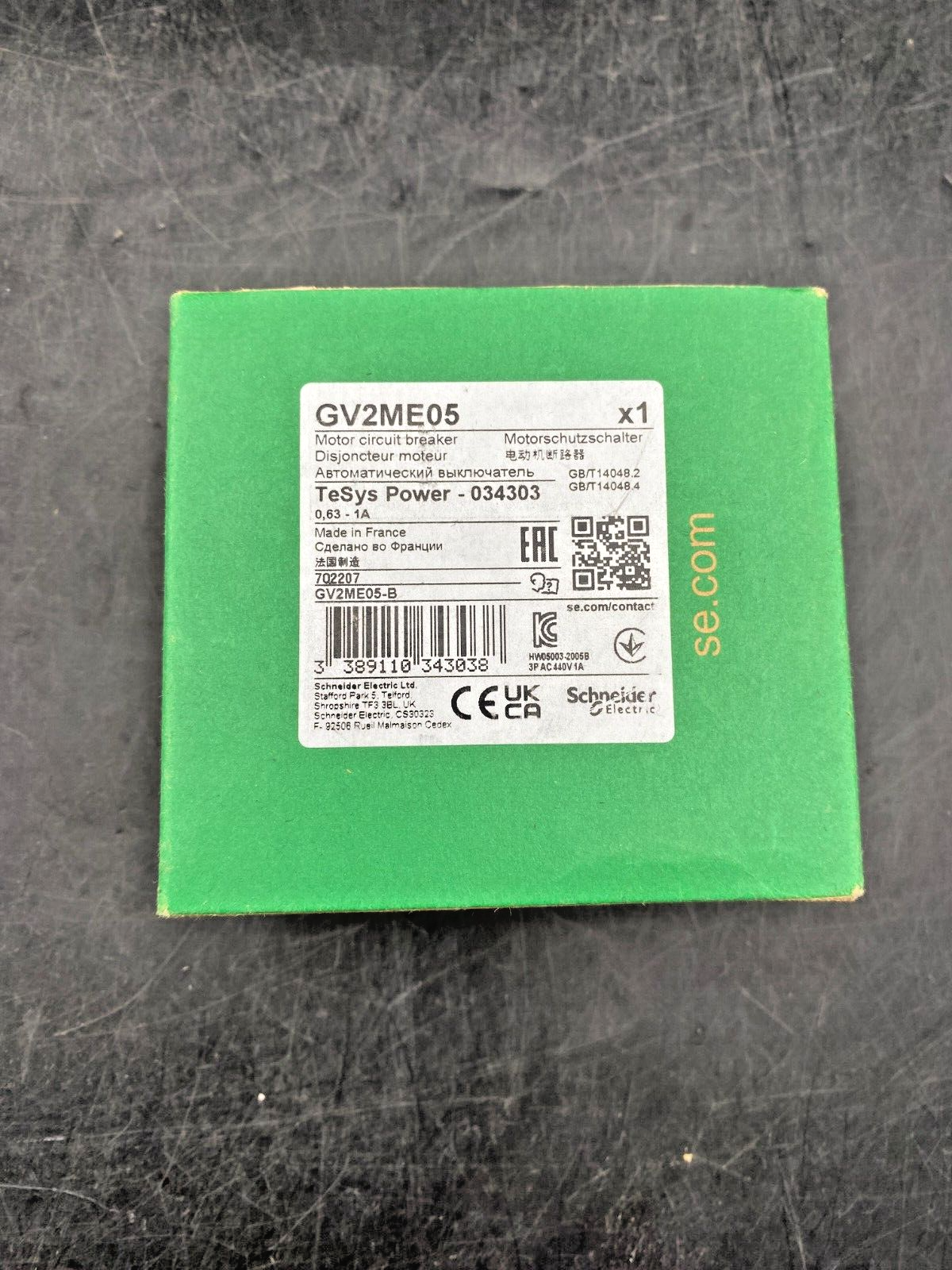 SCHNEIDER ELECTRIC GV2ME05 DISJONCTEUR MOTEUR