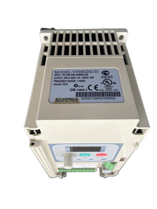 DELTA VFD022S21D 200 - 240V 1PH 24A - KLR Automation