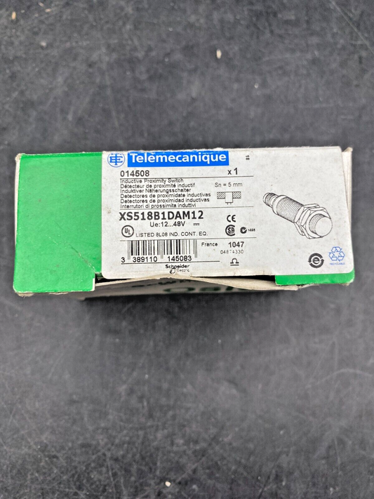 TELEMECANIQUE XS518B1DAM12 014508 INDUCTIVE PROXIMITY SWITCH